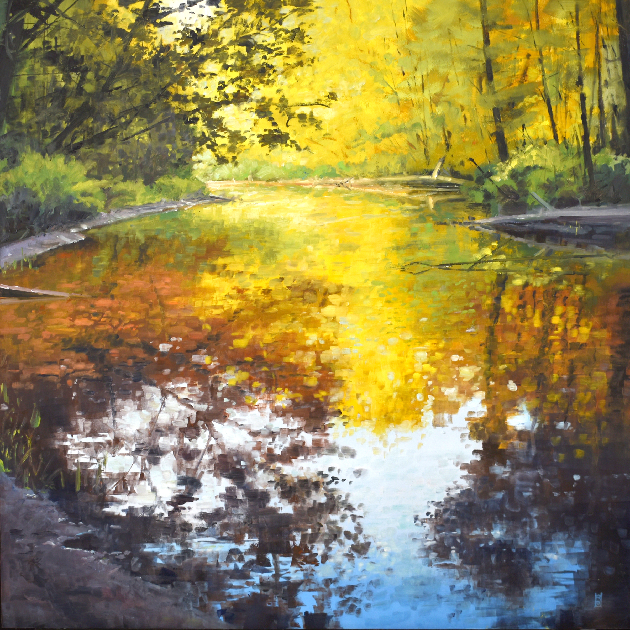 Walker, Steven_Creekside_36x36_oil_$5500