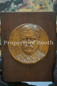 © J. Jusky, Theodore Roosevelt, 1914, bronze, 12 x 9.5 x 0″, Gift of Carolyn and James Millar