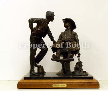 © Vic Payne, Rather Fight Commanches, n.d., bronze, 15 x 14 x 10″, Gift of Martin Cohen