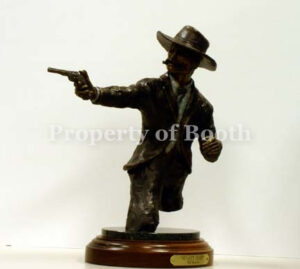 © Gil Eiseman, Wyatt Earp, 2002, bronze, 12 x 11 x 5″, Gift of Gilbert and Enid Eiseman