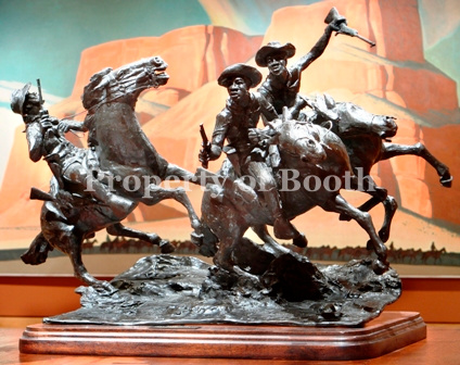 © Ed Dwight, Battle of Clay Creek Mission, 1982, bronze, 22 x 40 x 20″, Gift of Barbara H. and Robert P. Hunter, Jr.