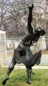 © Fritz White, In Search of the Snow Goose, n.d., bronze, 156 x 46 x 36″, Gift of Anne B. Eldridge