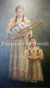 © Krystii Melaine, Mehohta--Love, Northern Cheyenne, n.d., oil, 72" x 44"
