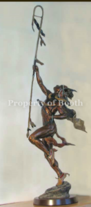 © Kevin McCarthy, Black-leg Dancer, n.d., bronze, 66 x 18 x 16″, Gift of the Artist