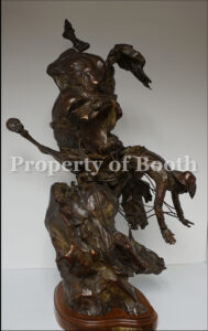 © T.D. Kelsey, Tied up for the moment, 2002, bronze, 28 x 18 x 15″, Gift of Donald and Marilyn Keough Foundation