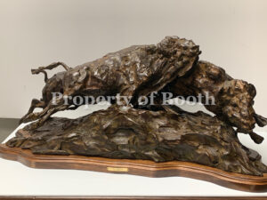 © T.D. Kelsey, Tied Up for the Moment, 2002, bronze, 28 x 18 x 15", Gift of Donald and Marilyn Keough Foundation