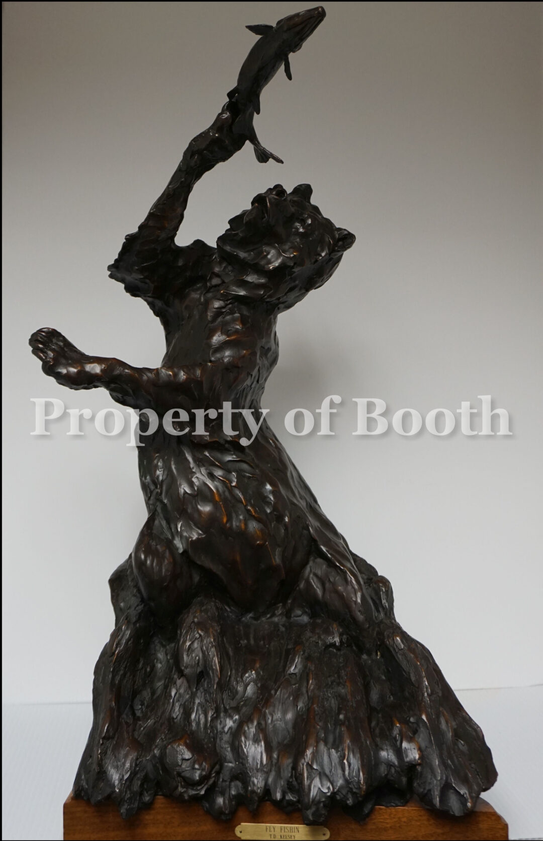 © T.D. Kelsey, Fly Fishin', 1998, bronze, 27 x 15.5 x 17", Gift of Donald and Marilyn Keough Foundation