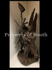 © Harry Jackson, Algonquin Chief and Warrior, 1971, bronze, 32 x 15 x 14″, The Frank Harding Collection