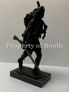 © Harry Jackson, Trapper II, 1982, bronze, 16 x 14 x 10″, The Frank Harding Collection