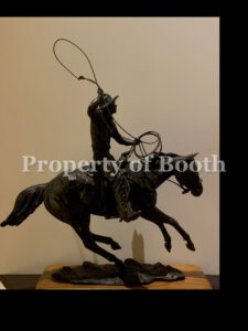 © Harry Jackson, Ropin' A Star, 1982, bronze, 28 x 22 x 7″, The Frank Harding Collection