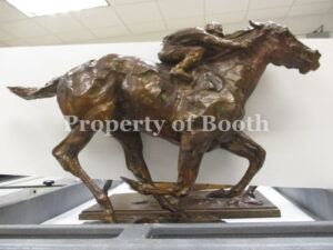© T.D. Kelsey, Born to Run, 2014, bronze, 15 x 23 x 6.5″, Gift of Donald and Marilyn Keough Foundation