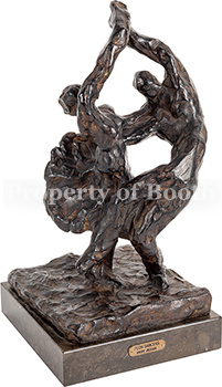 © Harry Jackson, Peon Dancers, 1960, bronze, 10.5 x 5.5 x 6.5″
