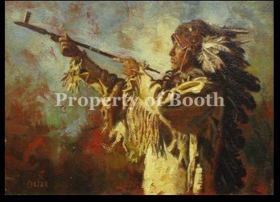 © Don Oelze, Offering to the Great Spirit, 2014, oil on canvas, 16.25" x 19.25", Gift of the David B H Seacat Trust