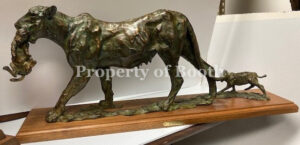 © T.D. Kelsey, Field Trip, n.d., bronze, 11 x 27 x 6″, Gift of Donald and Marilyn Keough Foundation