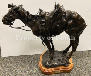 © T.D. Kelsey, Ridin' Lessons, 1998, bronze, 16 x 19 x 9.5″, Gift of Donald and Marilyn Keough Foundation