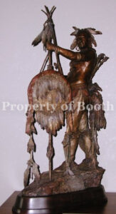© John Coleman, Pasheepaho, Little Stabbing Chief, 2006, bronze, 34 x 18 x 11″