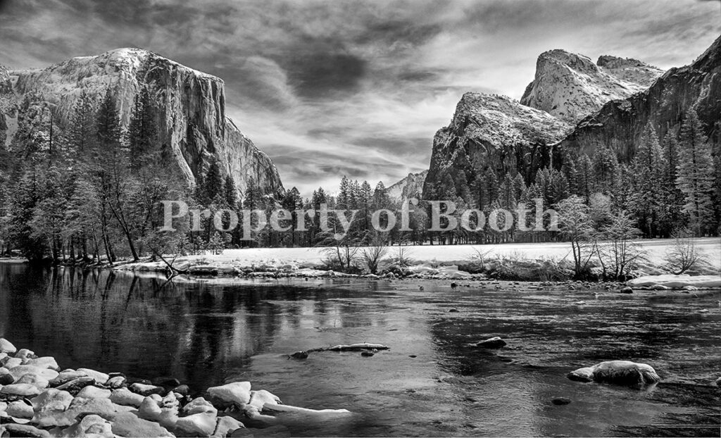 © John Mariana, Gates of the Valley Winter-Yosemite, 2007, Pigment Print, 34" x 51", PH2017.003.001, Gift of John Mariana