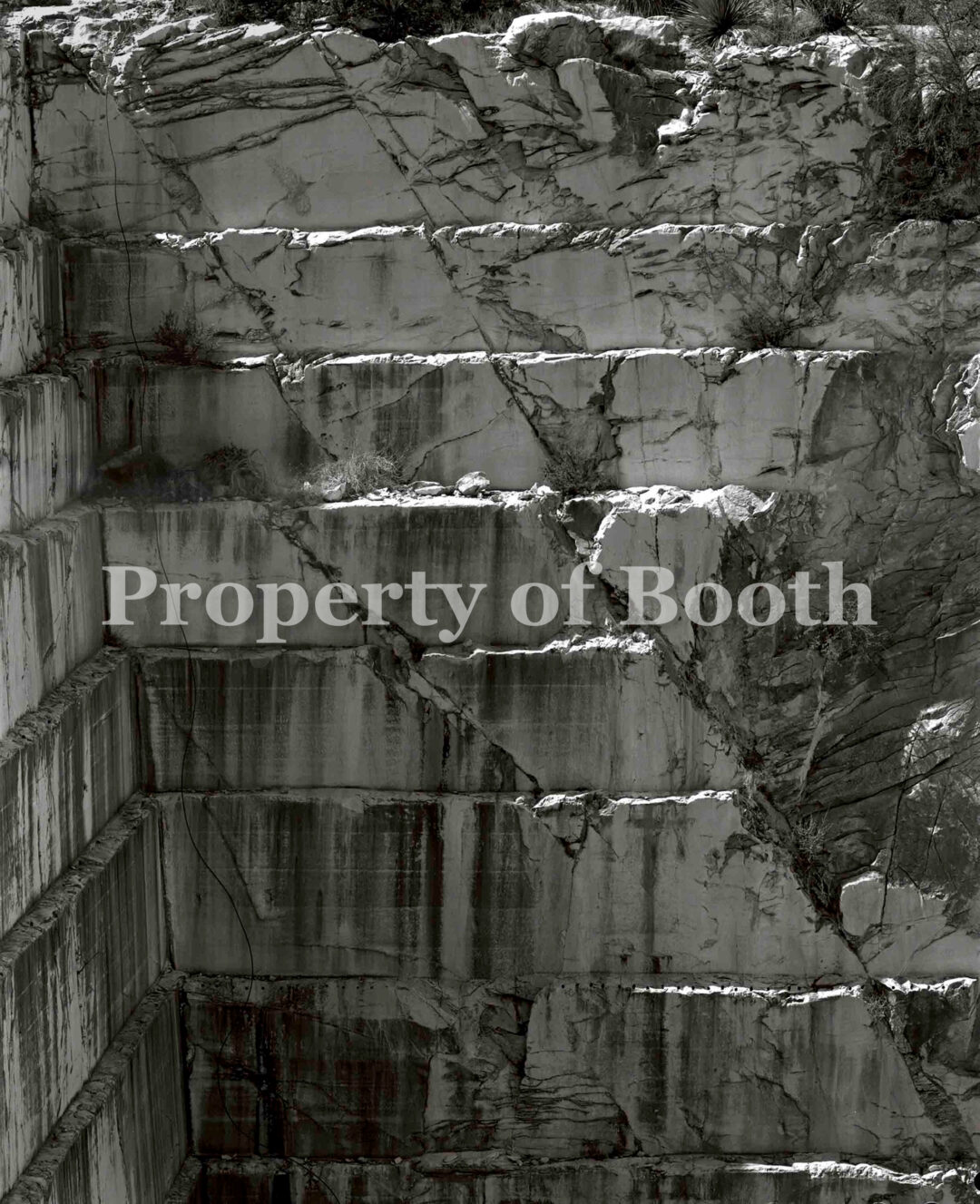© Jay Dusard, Wall, Abandoned Marble Quarry, Chiricahua Mountains, AZ, 1987, Pigment Print, 38" x 31", PH2018.005.002, The Jay Dusard Collection at the Booth Western Art Museum