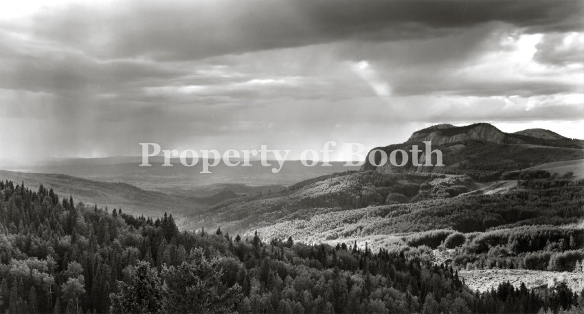 © Jay Dusard, Approaching Storm, Brazos Cliffs, New Mexico, 1989, Pigment Print, 16.5" x 37.75", PH2018.005.007, The Jay Dusard Collection at the Booth Western Art Museum