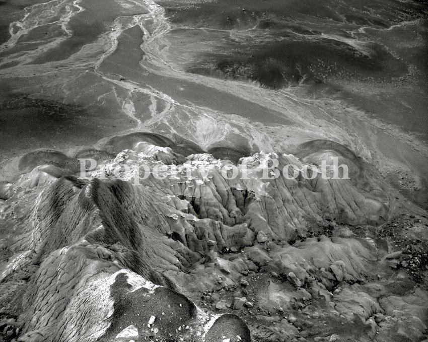 © Jay Dusard, Blue Mesa, Petrified Forest, Arizona, 1969, Silver Gelatin Print , 7.5" x 9.5", PH2018.005.038, The Jay Dusard Collection at the Booth Western Art Museum