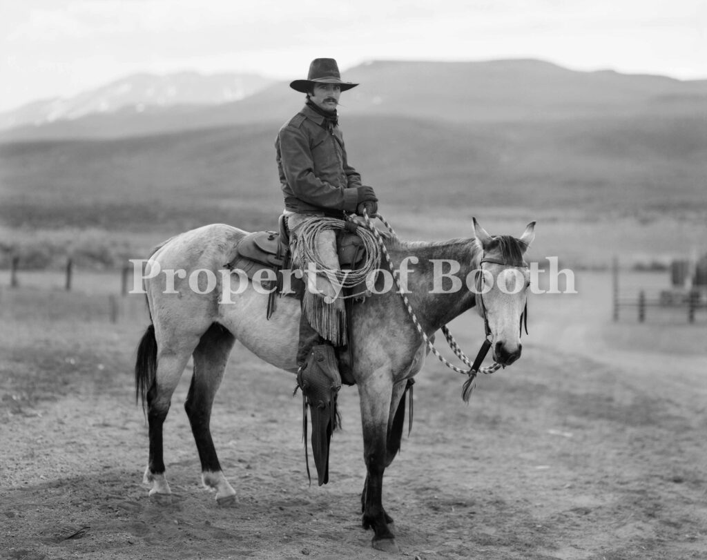© Jay Dusard, Martin Black, Stampede Ranch, Nevada, 1982, Silver Gelatin Print , 15.25" x 19.25", PH2018.005.042, The Jay Dusard Collection at the Booth Western Art Museum