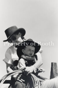 © Barbara Van Cleve, Mary Bailey Davis and Son, Walter, CS Ranch, Cimarron, NM, 1986, Pigment Print, 19.3" x 13", PH2019.001.031, Museum Purchase