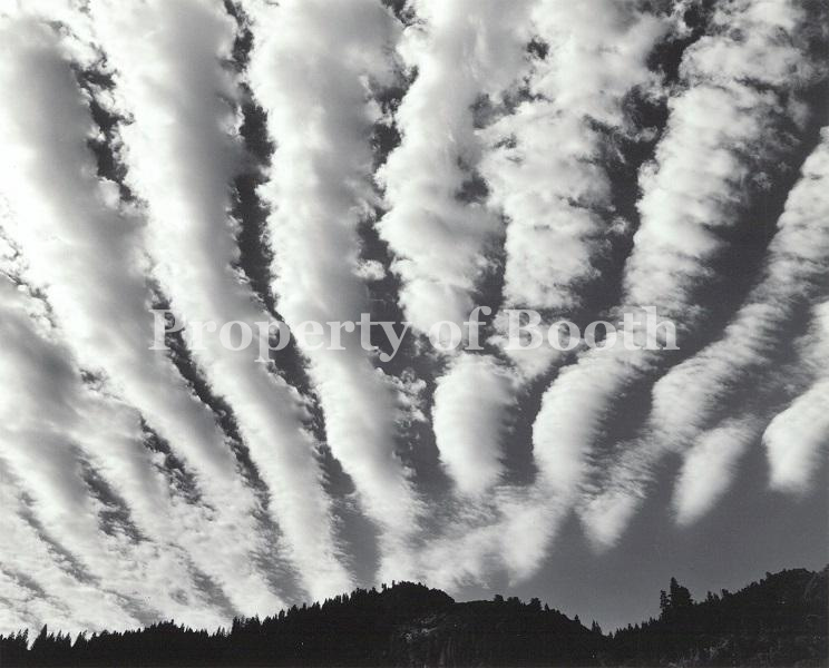 © Bob Kolbrener, Clouds Over Yosemite, Yosemite National Park, CA, 1974, Silver Gelatin Print , 19 .25" x 23 .25", PH2019.006.002, Museum Purchase