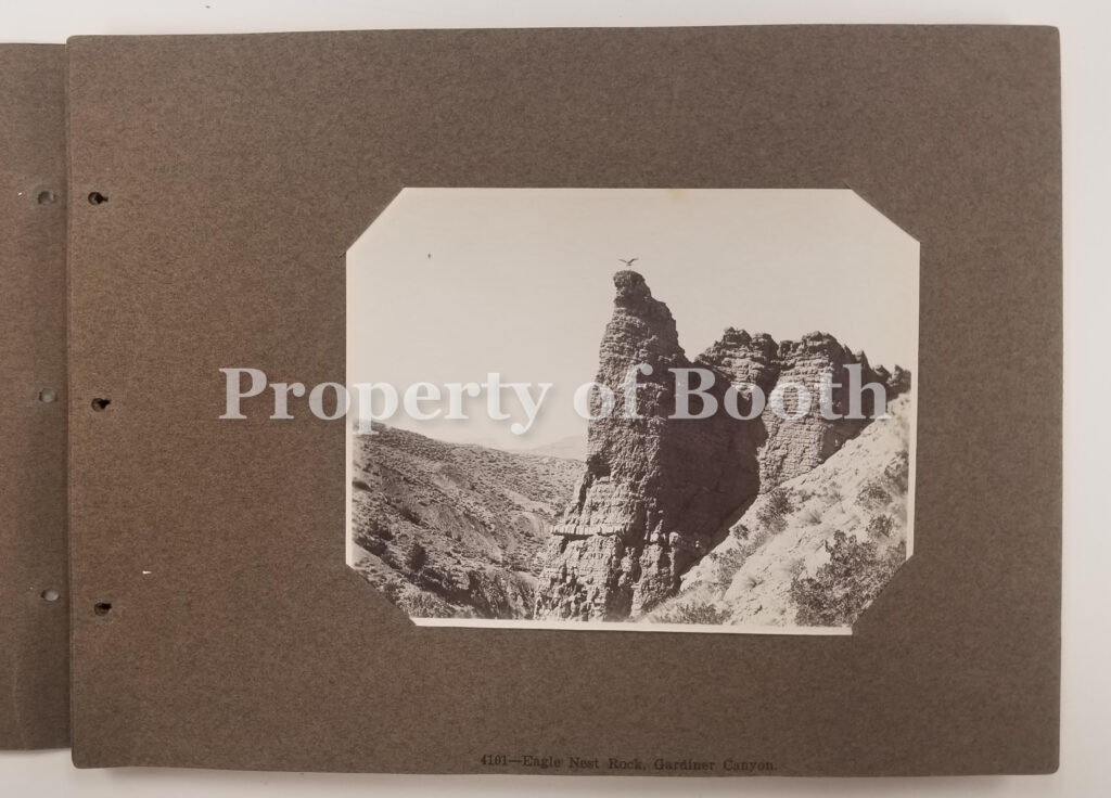 © Frank Jay Haynes, 4101 - Eagle's Nest Rock, Gardiner Canyon, 1886, Silver Print, 3.5" x 4.5", PH2020.006.005a.001, Museum Purchase