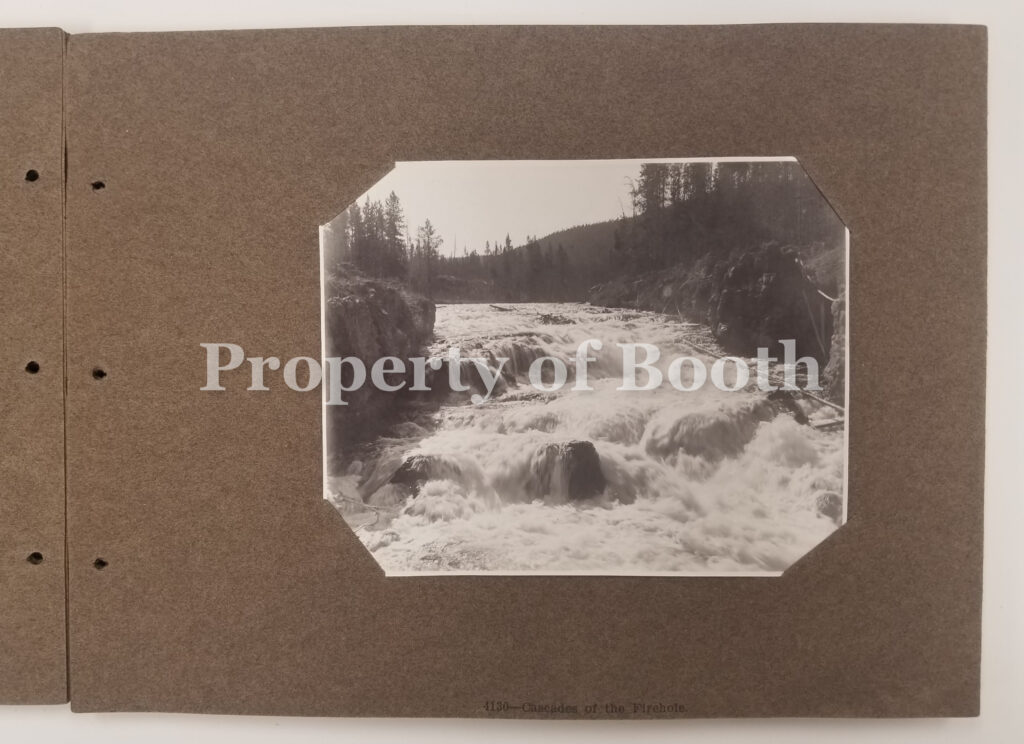 © Frank Jay Haynes, 4130 - Cascades of the Firehole, 1883, Silver Print, 3.5" x 4.5", PH2020.006.005a.013, Museum Purchase