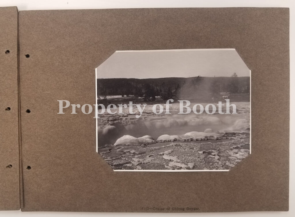 © Frank Jay Haynes, 4142 - Crater of Oblong Geyser, 1883, Silver Print, 3.5" x 4.5", PH2020.006.005a.023, Museum Purchase