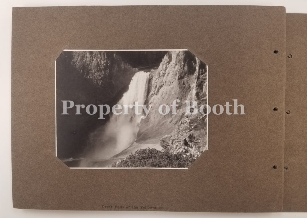© Frank Jay Haynes, [no #] Great Falls of the Yellowstone (different Photo than #4165), 1883, Silver Print, 3.5" x 4.5", PH2020.006.005a.038, Museum Purchase