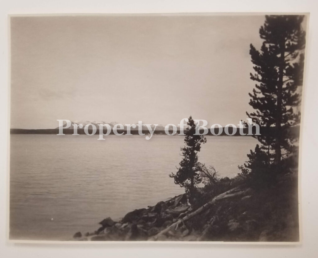 © Frank Jay Haynes, 4158 - Yellowstone Lake, Mt. Sheridan, 1883, Silver Print, 3.5" x 4.5", PH2020.006.005b.001, Museum Purchase