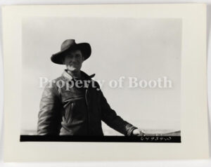 © John Vachon, Garfield County, Montana, Sheep Herder, 1942, Silver Gelatin Print , 3" x 4", PH2020.006.015, Museum Purchase