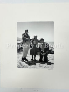 © James Jordan Jones, Ansel Adams and Imogene Cunningham awarding Jerry Uelsmann the title of 'Honorary West Coast Photgrapher' at Weston Beach, Point Lobos 1969. , 1969, Pigment print, 12" x 10", PH2022.004.002 , Gift of William Holler