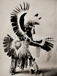 © Shane Balkowitsch, Larry Allen Yazzie - Study Of An Eagle Dancer 10-29-2021 #4057, 2021, Wet Plate Collodion, 10" x 8", PH2022.005.002, Gift of Shane Balkowitsch