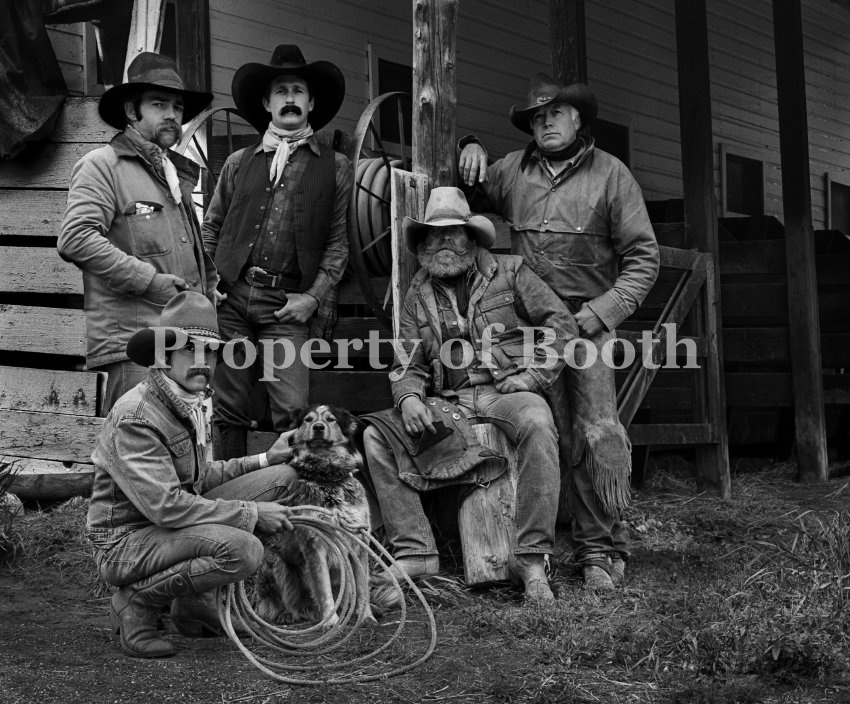 © Kenny Rogers, Cowboys, Sheridan, Wyoming, 1985, Pigment Print, 24" x 35", Gift of theKenny Rogers Estate