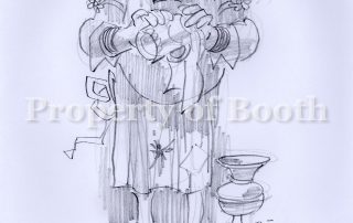 © Jack Davis, 2004, pencil on paper, 11 x 8.5", Gift of the Artist