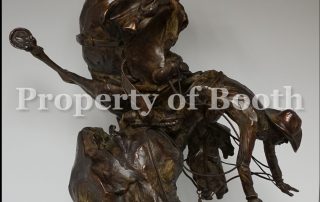 © T.D. Kelsey, Tied up for the moment, 2002, bronze, 28 x 18 x 15″, Gift of Donald and Marilyn Keough Foundation