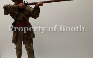 © Harry Jackson, Pennsylvania Woodsman 1750 (aka Frontiersman), 1965, painted bronze, 22 x 16 x 14″, The Frank Harding Collection