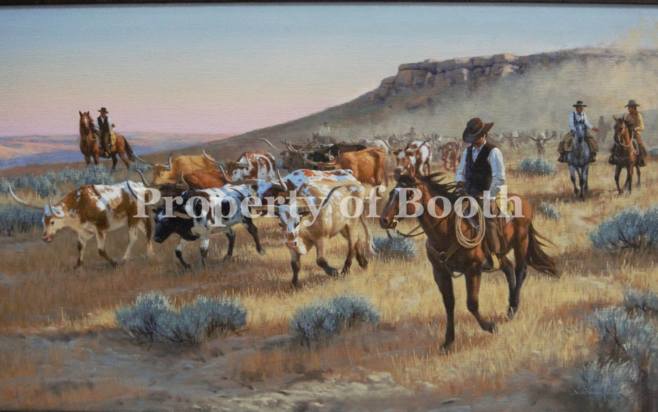 © James Whartman, Up From Texas, 2008, oil on canvas, 18 x 30", Gift of Candace McNair