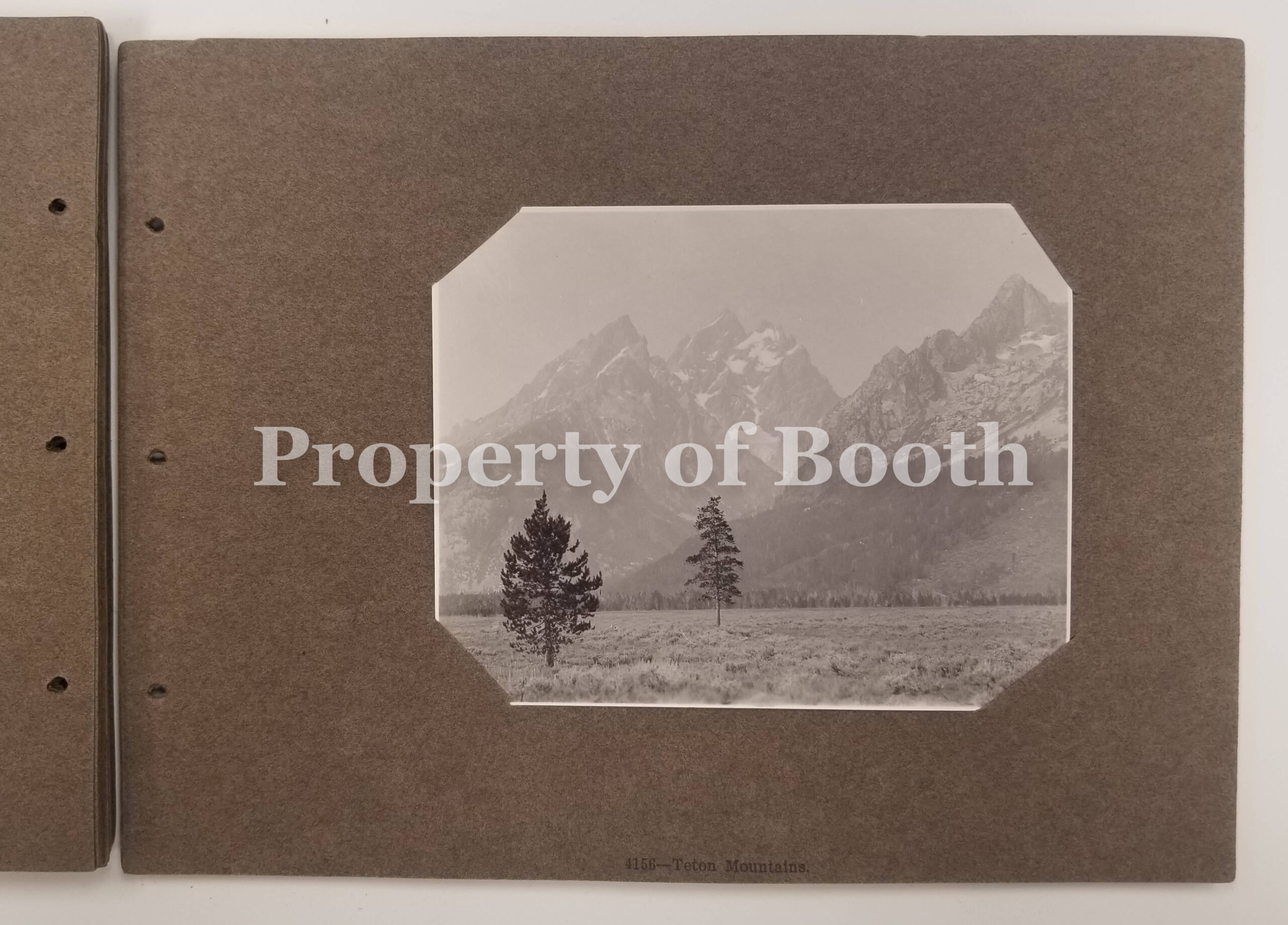 © Frank Jay Haynes, 4156 - Teton Mountains, 1883, Silver Print, 3.5 x 4.5".