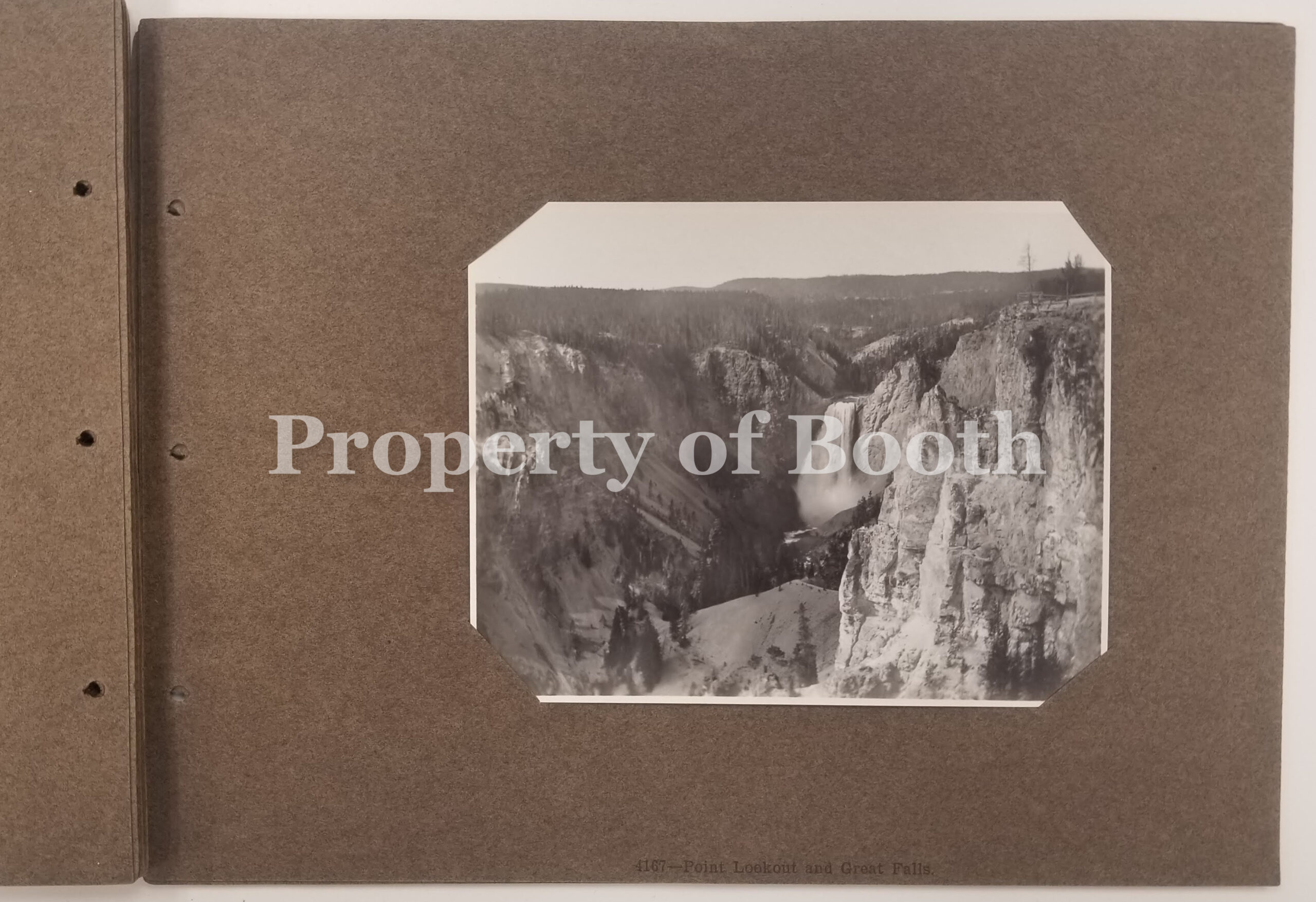 © Frank Jay Haynes, 4167 - Point Lookout and Great Falls, 1883, Silver Print, 3.5" x 4.5".