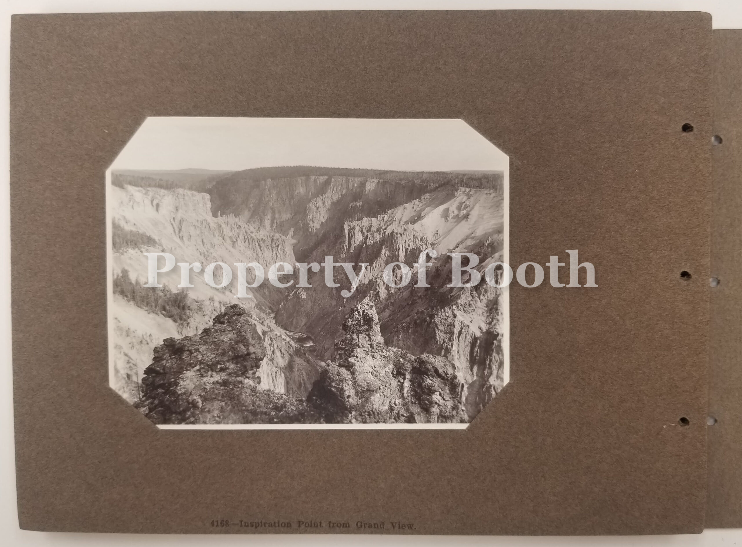 © Frank Jay Haynes, 4168 - Inspiration Point from Grand View, 1883, Silver Print, 3.5" x 4.5"