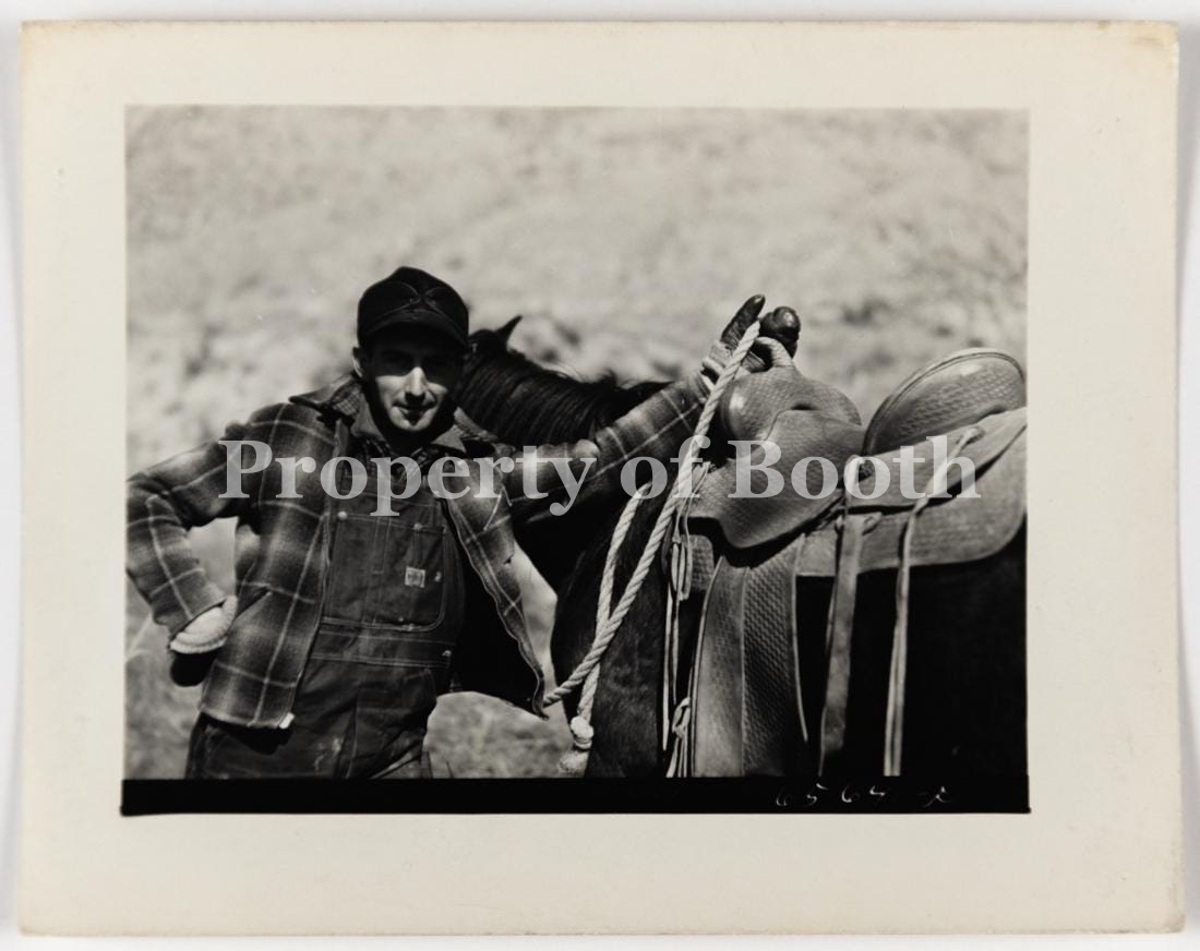 © John Vachon, Beaverhead County, Montana, Sheep Herder, 1942, Silver Gelatin Print, 3" x 4"