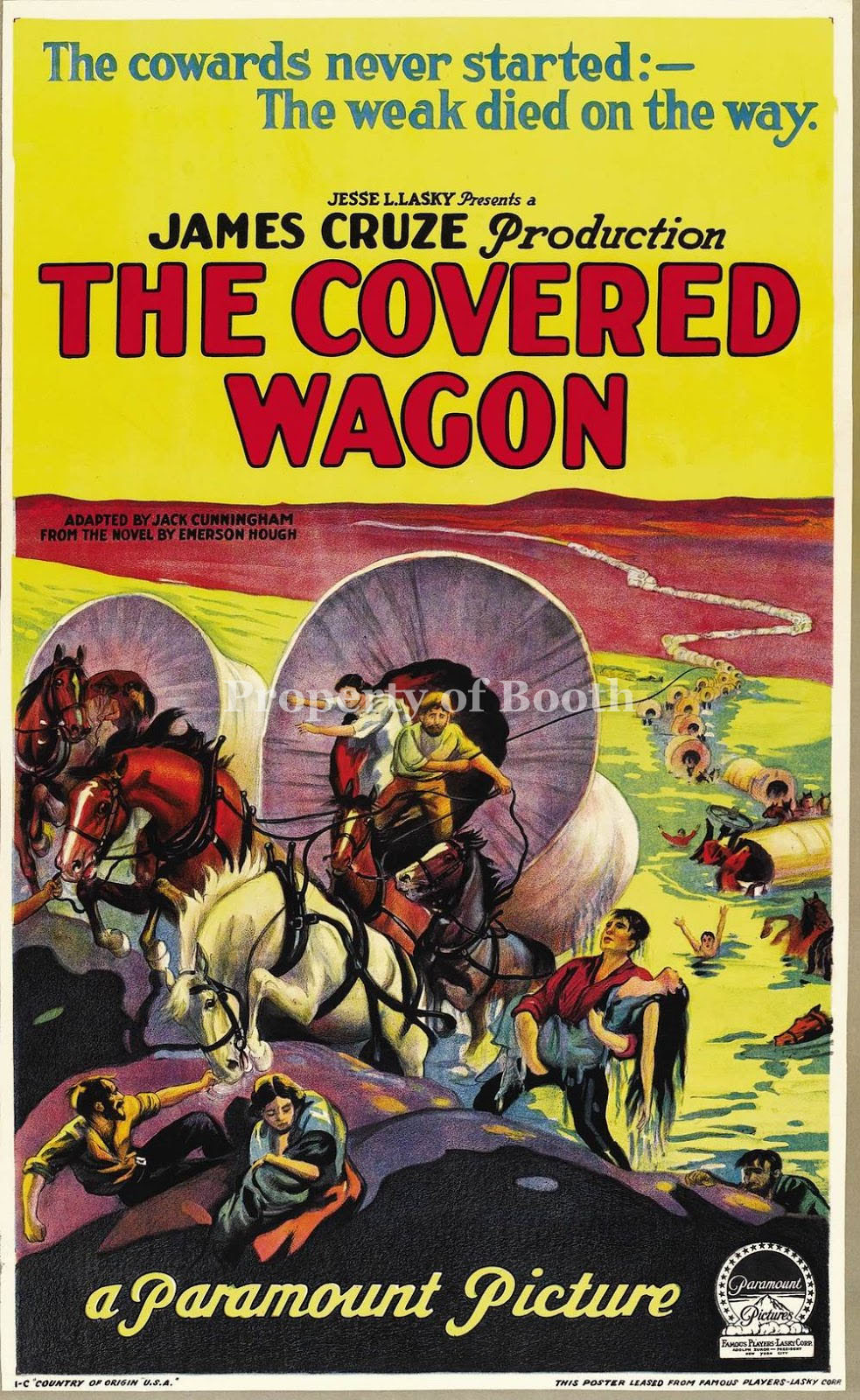 1923, The Covered Wagon, 48 x 34"
