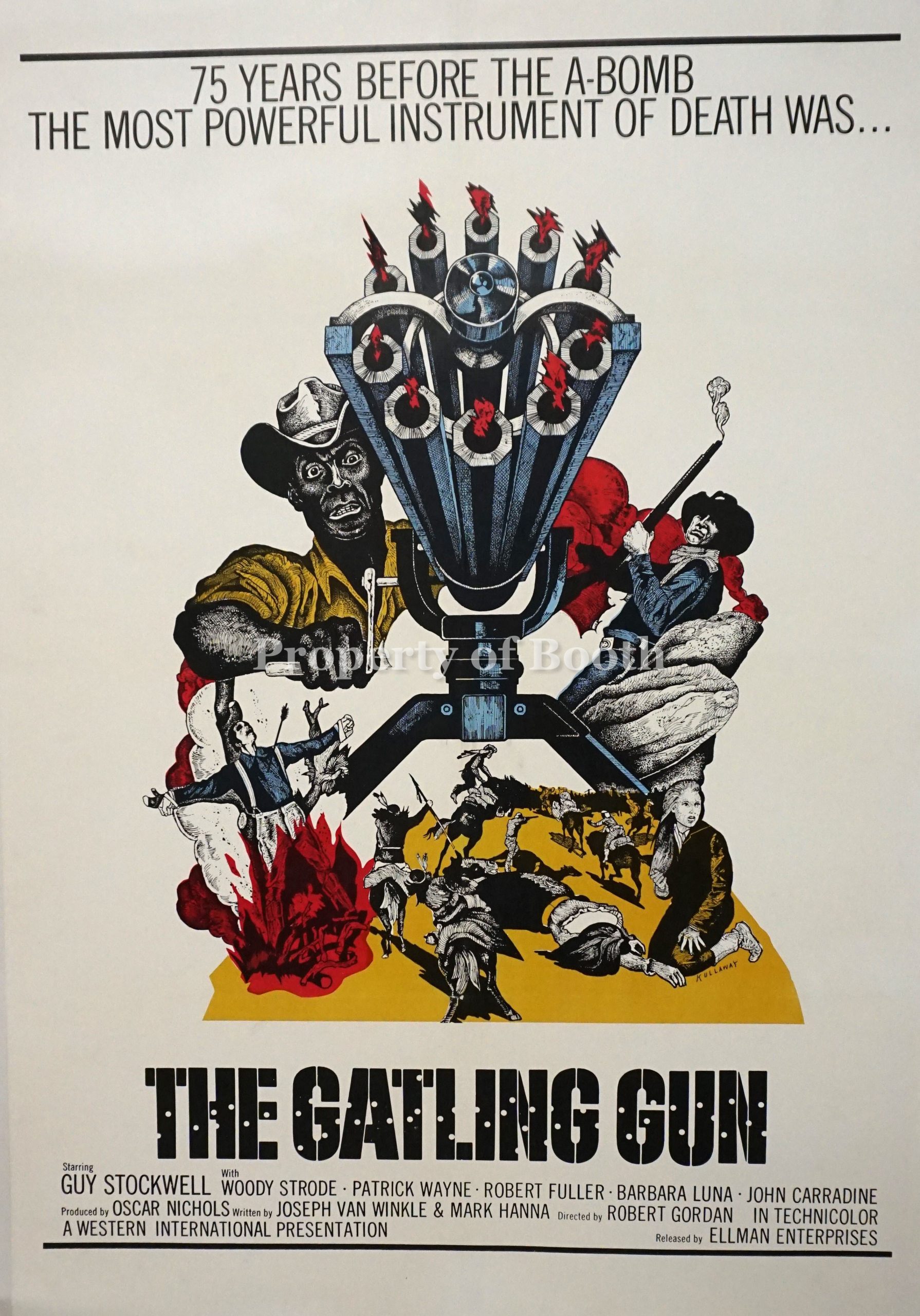 1973, THE GATLING GUN, 41 x 27″