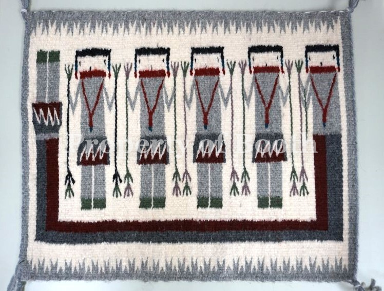 Textile, Diné (Navajo), 17 x 21", The Frank Harding Collection
