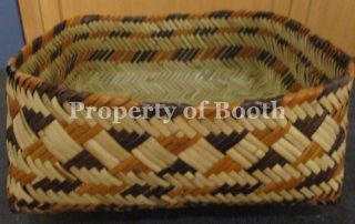Basket, Chitimacha, 20th century, 4.5 x 10 x 10", Gift of Bim Franklin & Hugh W. Burke