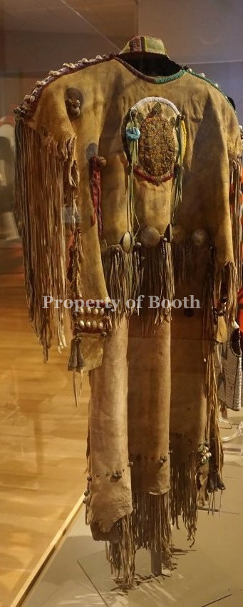 Dress, Lakota style, Supaya Gray Wolf, maker, 2003, 57 x 33", Gift of Bob & Lora Sandroni