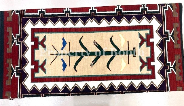 Woven rug, Diné (Navajo), Cara Gorman, maker, c. 2006, 52 x 72", The Barbara H. & Robert P. Hunter, Jr. Legacy Collection